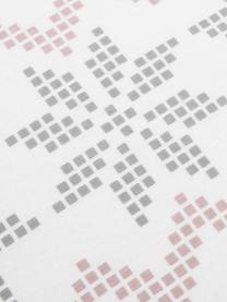 Flanell-Bettwäsche Finja mit Muster, Webart: Flanell Flanell ist ein s, Weiß, Altrosa, Grau, 135 x 200 cm + 1 Kissen 80 x 80 cm