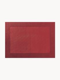 Kunststoffen placemats Trefl, 2 stuks, Kunststof (PVC), Rood, B 33 x L 46 cm
