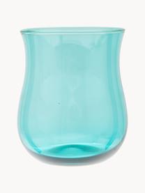 Mondgeblazen waterglazen Diseguale, set van 6, Mondgeblazen glas, Meerkleurig, transparant, Ø 8 x H 10 cm, 200 ml