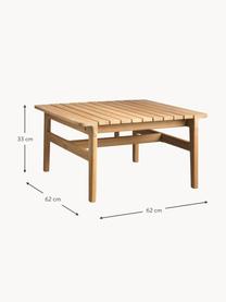 Tuintafel Sammen van teakhout, Teakhout, FSC-gecertificeerd, Teakhout, B 62 x D 62 cm