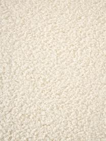 Fauteuil en tissu peluche Sofia, Tissu peluche blanc crème, larg. 97 x prof. 84 cm