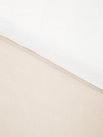Premium Boxspringbett Violet, Matratze: 5-Zonen-Taschenfederkern, Füße: Massives Birkenholz, lack, Webstoff Cremeweiß, B 140 x L 200 cm, Härtegrad H2