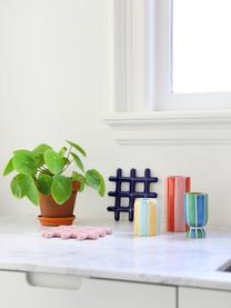 Vases Ligne, 3 élém., Grès cérame, Multicolore, Lot de différentes tailles