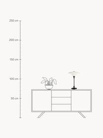 Grote tafellamp PH 3½-2½, mondgeblazen, Lampenkap: opaalglas, mondgeblazen, Zwart, wit, Ø 33 x H 47 cm