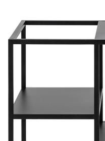 Metall-Servierwagen Neptun, Metall, pulverbeschichtet, Schwarz, B 78 x H 85 cm