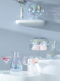 Foukané sklenice na martini s třpytivým perleťovým leskem Pearl, 2 ks, Sklo, Transparentní, opalizující, Ø 4 cm, V 26 cm, 300 ml