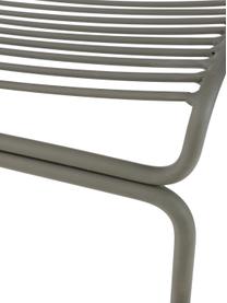 Chaise de balcon en métal Bueno, Métal, enduit, Gris, larg. 55 x haut. 77 cm