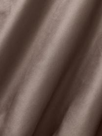 Sábana bajera de satén Comfort, Marrón oscuro, Cama 90 cm (90 x 200 x 25 cm)