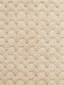 Alfombrilla de baño con flecos Luna, 100% algodón, Beige, An 60 x L 100 cm