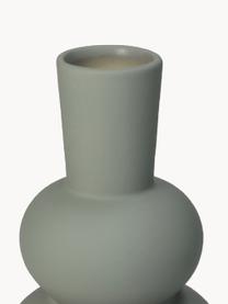 Design-Vase Eathan, H 20 cm, Steingut, Grau, Ø 11 x H 20 cm