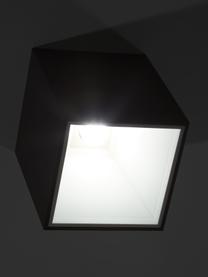 LED plafondspot Marty, Lampenkap: gepoedercoat metaal, Zwart, wit, B 10 x H 12 cm