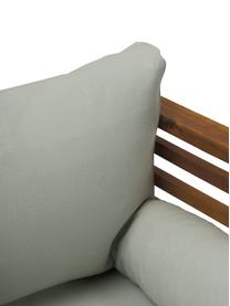 Poltrona da giardino Bo, Struttura: legno di acacia massiccio, Legno scuro, grigio, Larg. 72 x Alt. 64 cm