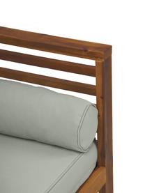 Poltrona da giardino Bo, Struttura: legno di acacia massiccio, Legno scuro, grigio, Larg. 72 x Alt. 64 cm