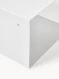 Wand-Nachttisch Neptun aus Metall, 2 Stück, Metall, pulverbeschichtet, Weiß, B 35 x H 14 cm