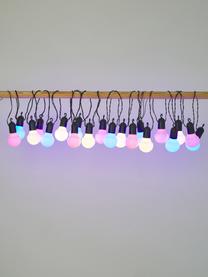 Zewnętrzna girlanda świetlna LED Hooky, 1070 cm i 20 lampionów, Czarny, wielobarwny, D 1070 cm