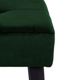 Tabouret en velours vert foncé Glory, Velours vert foncé, larg. 50 x haut. 45 cm