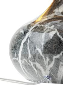 Lampe à poser finition marbre Mamo, Noir, gris, aspect marbre, Ø 31 x haut. 38 cm
