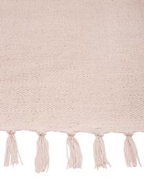 Tapis fin en coton rose, tissé main Agneta, 100 % coton, Rose, larg. 160 x long. 230 cm (taille M)