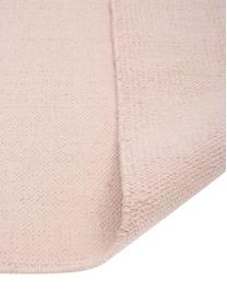 Tapis fin en coton rose, tissé main Agneta, 100 % coton, Rose, larg. 160 x long. 230 cm (taille M)