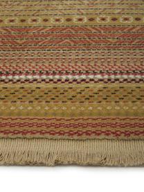 Teppich Nepal mit bunten Details und Fransen, Flor: 90% Polypropylen, 10% Vis, Beige, Mehrfarbig, B 200 x L 295 cm (Grösse L)