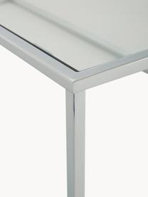 Table basse en verre Maya, Transparent, couleur chrome, larg. 110 x prof. 50 cm