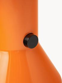 Lampa stołowa Elmetto, Tworzywo sztuczne lakierowane, Pomarańczowy, Ø 22 x W 28 cm