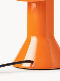 Malá stolová lampa Elmetto, Plast, lakovaný, Oranžová, Ø 22 x V 28 cm