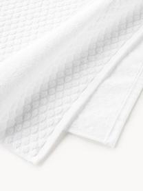 Set de toallas Katharina, tamaños diferentes, Blanco, Set de 4 (toallas lavabo y toallas de ducha)