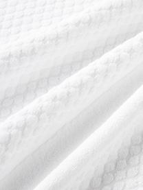 Súprava uterákov s voštinovým vzorom Katharina, Biela, 4-dielna súprava (uterák na ruky, osuška)