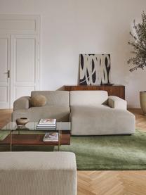 Cord-Ecksofa Melva (3-Sitzer), Bezug: Cord (92% Polyester, 8% P, Gestell: Massives Kiefernholz, Spa, Cord Hellbeige, B 238 x T 143 cm, Eckteil links