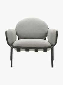 Fauteuil lounge de jardin Joncols, Tissu gris clair, anthracite, larg. 89 x prof. 80 cm