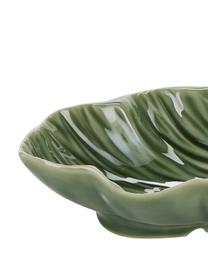 Coupelle feuille verte Leaf, 17 x 13 cm, Porcelaine, Vert, larg. 13 x long. 17 cm