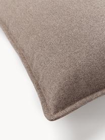 Bankkussen Lennon, Bekleding: 100% polyester, Geweven stof taupe, B 50 x L 80 cm