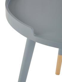 Tavolino rotondo Ralph, Grigio, beige, Ø 40 x Alt. 49 cm