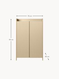 Credenza alta Sill, Pannello di fibra a media densità (MDF) laccato

Questo prodotto è realizzato con legno di provenienza sostenibile e certificato FSC®., Beige chiaro, Larg. 70 x Alt. 110 cm