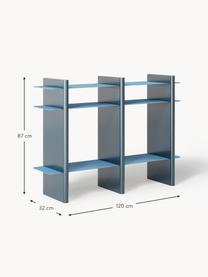 Konsole Rami mit Metall-Elementen, Gestell: Mitteldichte Holzfaserpla, Blau, Petrol, B 120 x H 87 cm