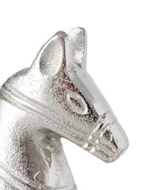 Objet déco cheval à bascule Nesta, Aluminium, nickelé, Nickel, larg. 27 x haut. 23 cm
