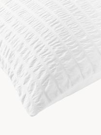Seersucker-Kopfkissenbezug Esme, Weiß, B 40 x L 80 cm
