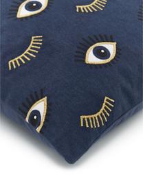 Housse de coussin 50x50 ethnique Observe, Bleu