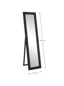 Espejo de pie Miro, Espejo: cristal, Negro, An 40 x Al 160 cm