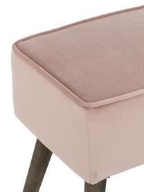 Banquette en velours vieux rose Popy, Vieux rose, larg. 100 x haut. 50 cm