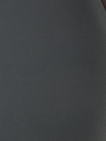 Barkruk High Stool van beukenhout en leer, Poten: beukenhout gebeitst, Zitvlak: leer, Beukenhout donkerbruin gelakt, leer zwart, B 45 x H 69 cm