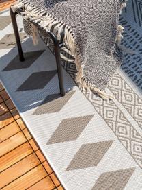 Vzorovaný vnitřní a venkovní koberec Nillo, Světle šedá, šedobéžová