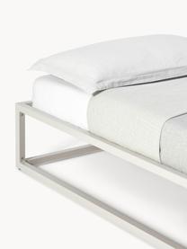 Kovová postel Neptun, Kov s práškovým nástřikem, Světle béžová, Š 160 cm, D 200 cm