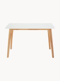 Escritorio Vojens, Tablero: tablero de fibras de dens, Patas: madera de caucho, Madera, blanco, An 120 x F 70 cm