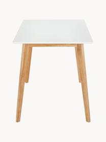 Escritorio Vojens, Tablero: tablero de fibras de dens, Patas: madera de caucho, Madera, blanco, An 120 x F 70 cm