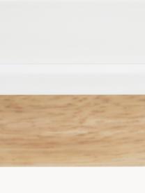 Schreibtisch Vojens, Tischplatte: Mitteldichte Holzfaserpla, Beine: Gummibaumholz, Holz, Weiß, B 120 x T 70 cm
