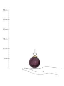 Weihnachtskugeln Valogia Ø 6 cm, 5 Stück, Lila, Ø 6 x H 6 cm