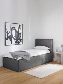 Letto singolo con contenitore Dream, Rivestimento: poliestere (materiale str, Tessuto grigio scuro, Larg. 90 x Lung. 200 cm