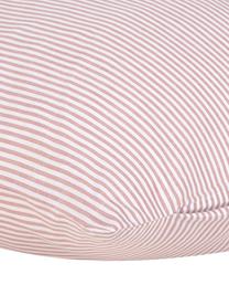 Taie d'oreiller 65x65 coton renforcé Ellie, 2 pièces, Blanc, rouge, 65 x 65 cm
